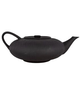 Michael Aram “Africana Collection” Matte Black Ceramic Teapot with Lid